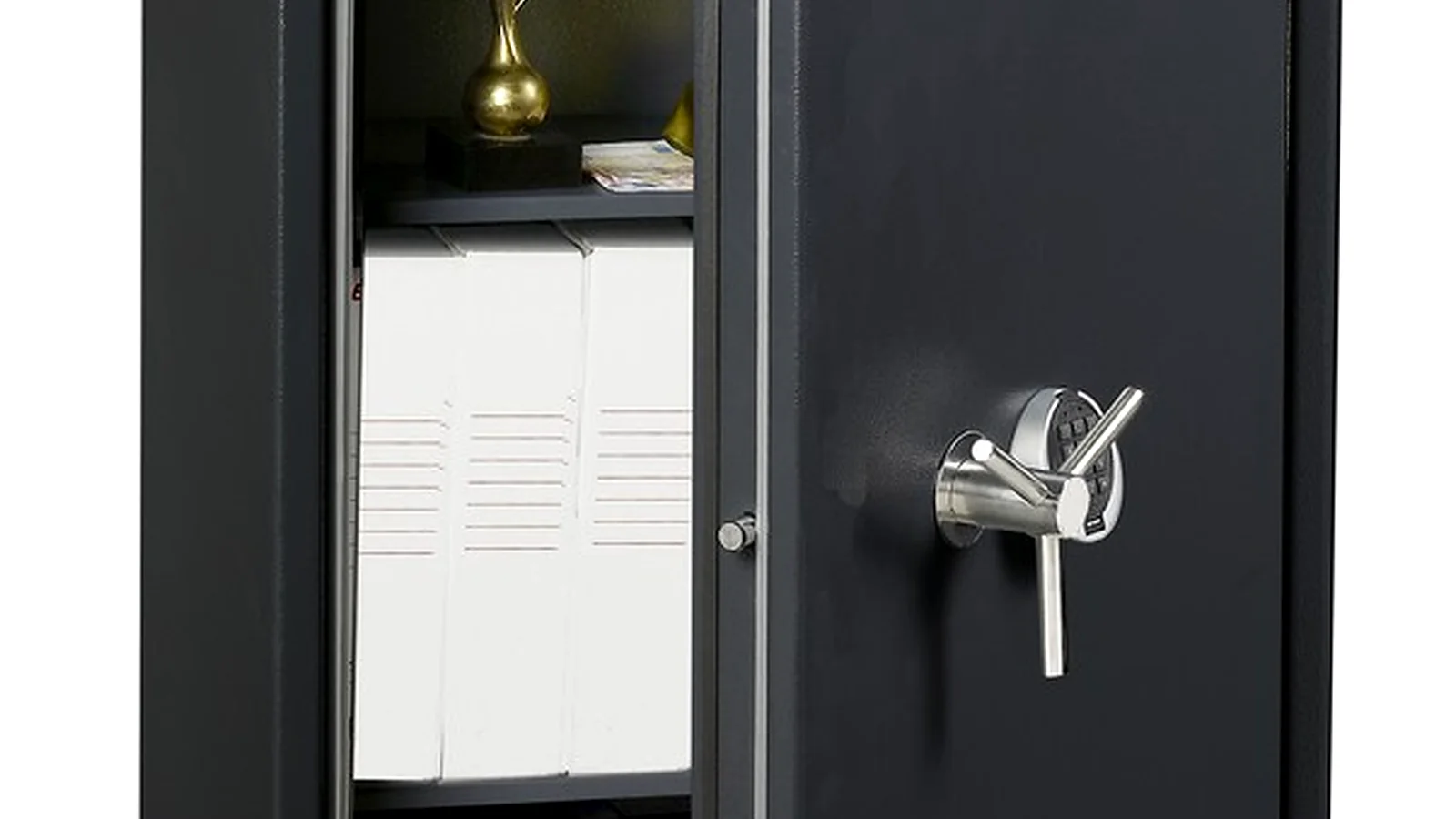 biometric safe lighting detail for office records