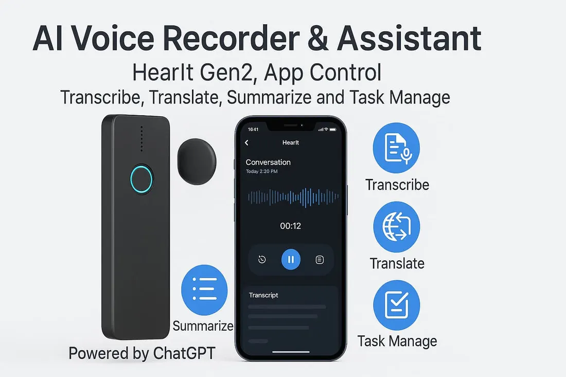 AI virtual assistant device in a conference room