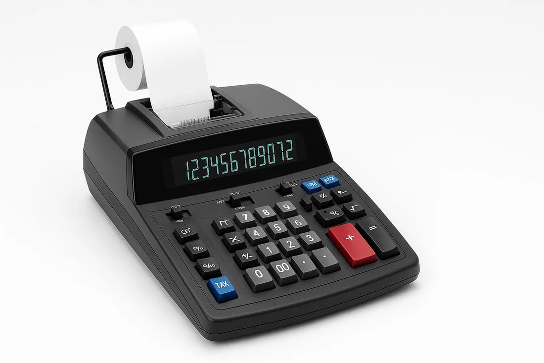 desktop calculator for business accounting office work