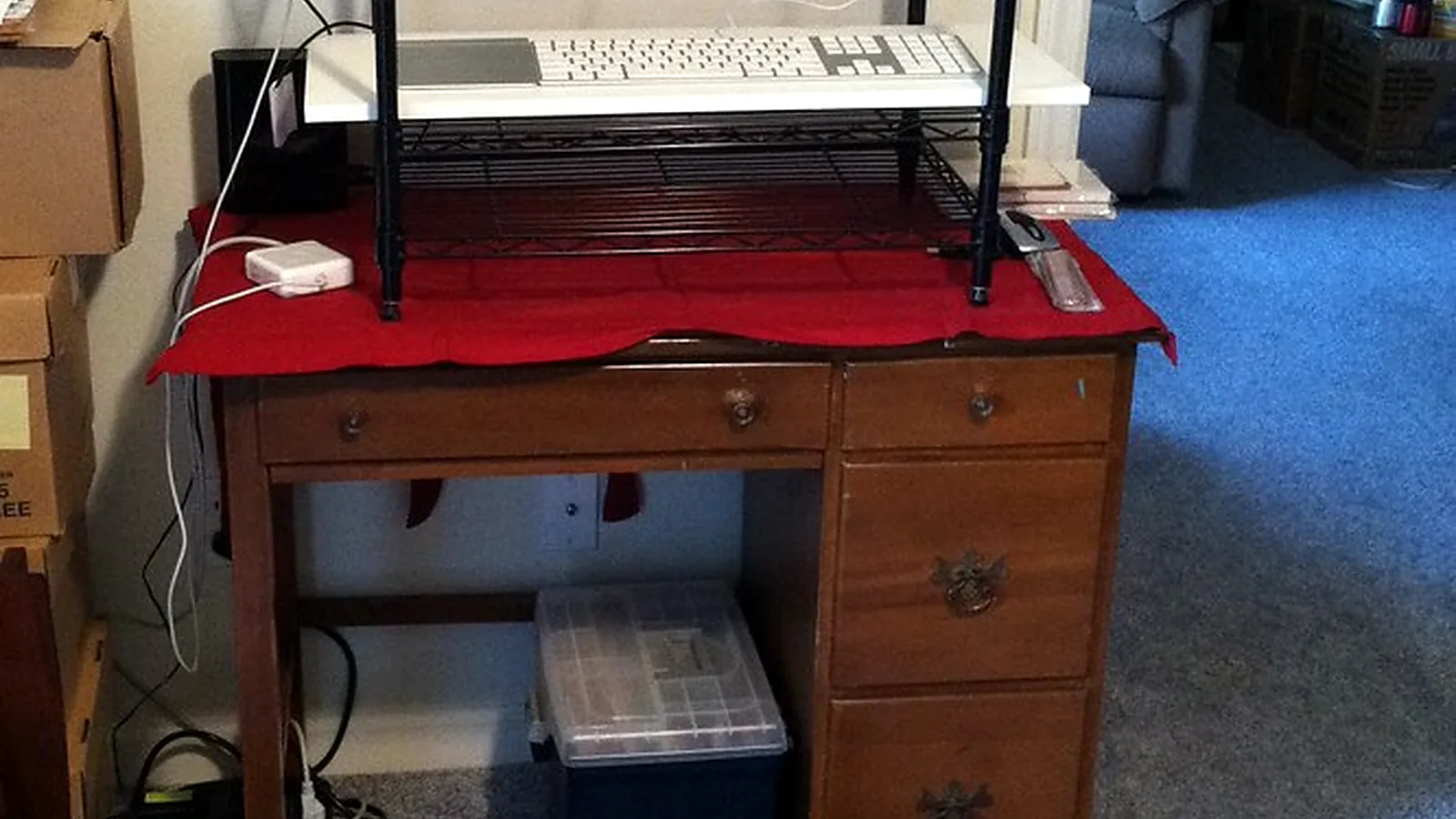 standing desk mat with anti-fatigue cushioning large size planning detail