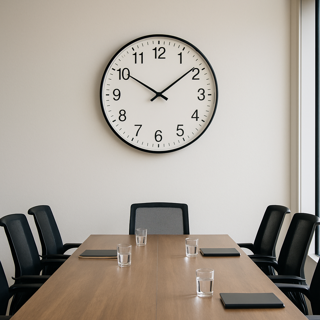 Style Match conference room wall clock scene